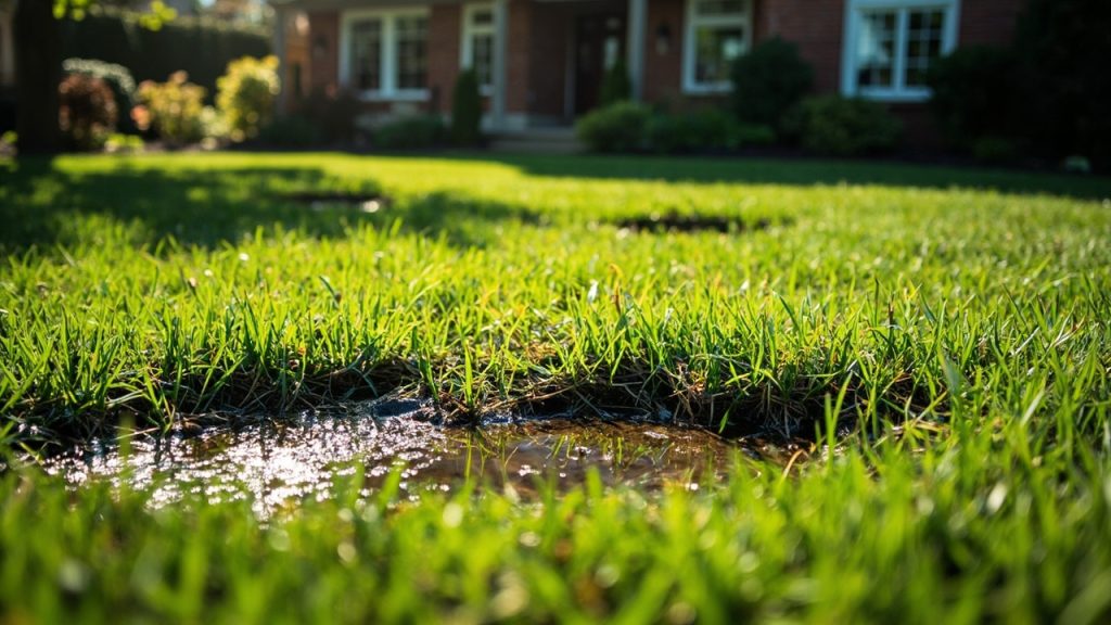 Wet Spots in Yard in Pittsburgh PA 15212