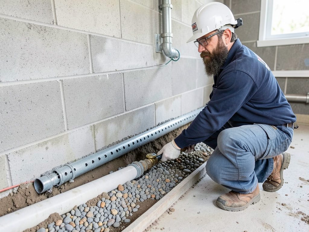 Comparing the cost of a french drain versus a trad